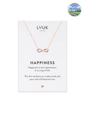 Stainless Steel Infinity Charm Necklace Minimalist Jewelry
